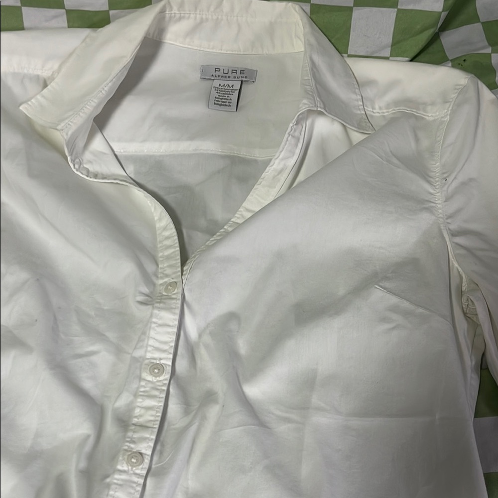 White Button-Up Shirt - Picture 2 of 4